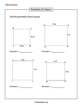 Perimeter of Squares | Type 1