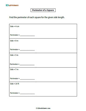Perimeter of Squares | Type 2