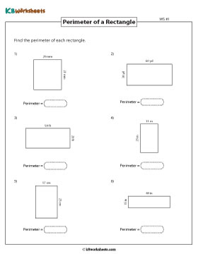 Perimeter of Rectangles | Type 1 1