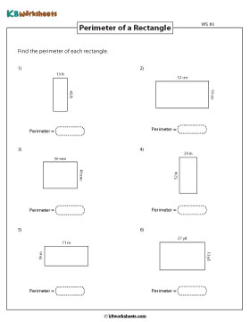 Perimeter of Rectangles | Type 1 3