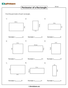 Perimeter of Rectangles | Unit Conversion 2