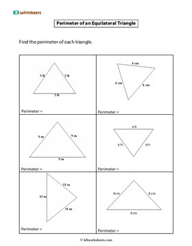 Perimeter of an Equilateral Triangle | Type 1