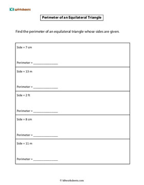 Perimeter of an Equilateral Triangle | Type 2