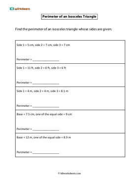 Perimeter of an Isosceles Triangles | Type 2