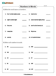 3-digit Place Value