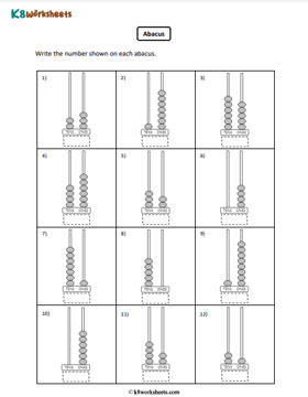 Reading Abacus | 2-digit Numbers