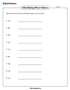 Identifying Place Values | 2-Digit 1