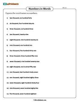 Converting Word Names to 4-Digit Numbers 2