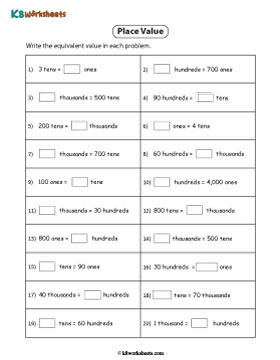 Convert Between Different Place Values