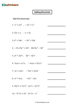 Adding Binomials