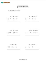 Adding and Subtracting Polynomials