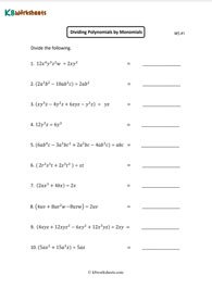 Dividing Polynomials