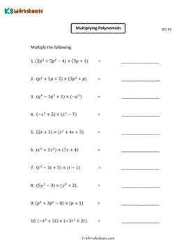 Multiplying Polynomials 2