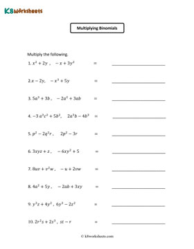 Multiplying Binomials