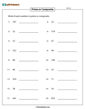 Identifying Prime and Composite Numbers 3