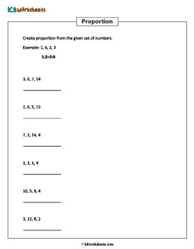 Forming Proportions