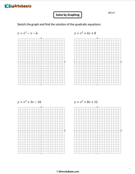 Solving Quadratic Equations by Graphing 1