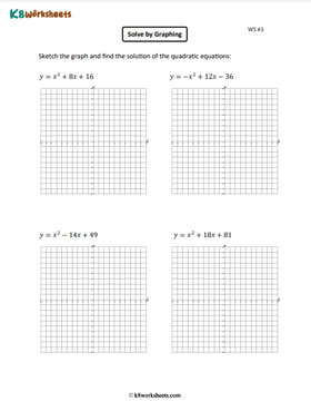 Solving Quadratic Equations by Graphing 3