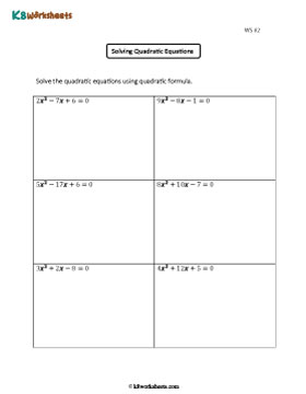 Solving Quadratic Equations Using the Quadratic Formula 2