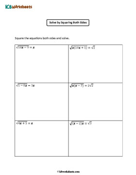 Solving Quadratic Equations by Removing Square Roots