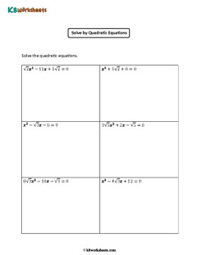 Solving Quadratic Equations with Square Roots