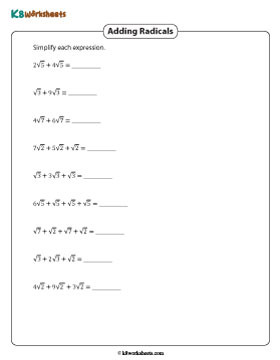 Adding Radical Expressions