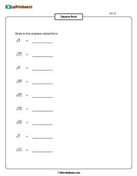 Finding the Value of Radicals 1