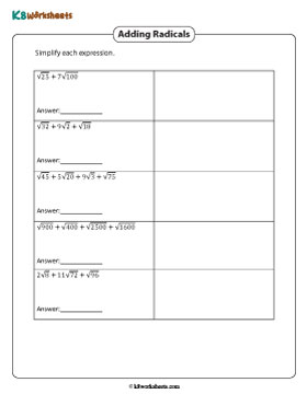 Simplifying and Adding Radical Expressions