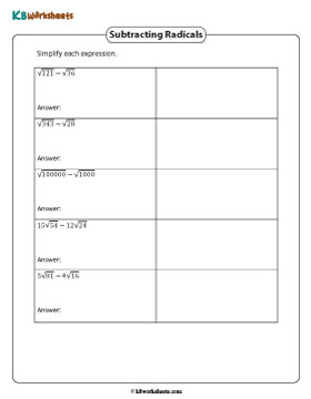 Simplifying and Subtracting Radical Expressions