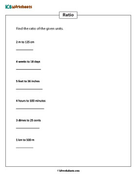 Simplifying Ratios Involving Unit Conversions