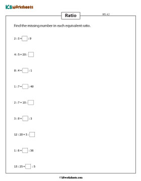 Finding Unknown Quantities from Equivalent Ratios 2