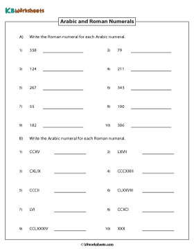 Converting between Roman and Arabic Numerals