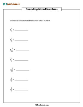 Rounding Mixed Numbers to the Nearest Whole Number