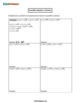 Dividing Numbers in Scientific Notation with Positive Exponents