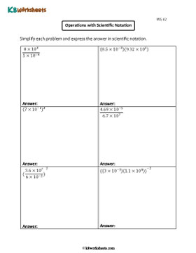 Operations with Scientific Notation 2