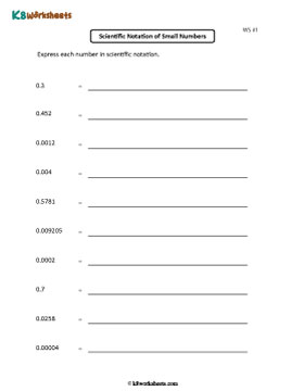 Converting Standard Form to Scientific Notation | Small Numbers 1