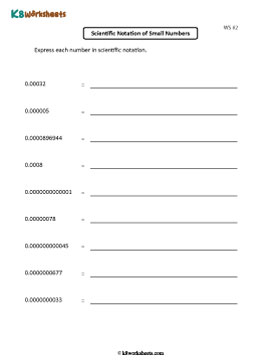 Converting Standard Form to Scientific Notation | Small Numbers 2