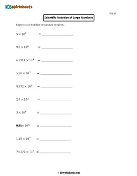 Converting Scientific Notation to Standard Form | Large Numbers 1