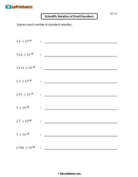 Converting Scientific Notation to Standard Form | Small Numbers 2