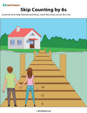 Counting by 6s to Complete a Sequence