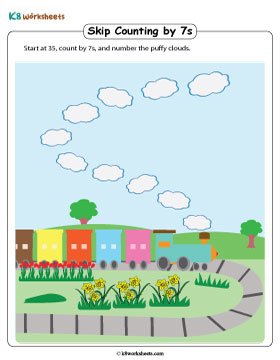 Counting Forward by 7s to Number Clouds