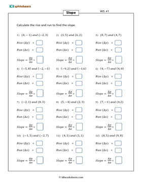 Finding the Slope: Ratio Method 1