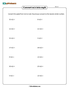 Convert from m/s to mph 1