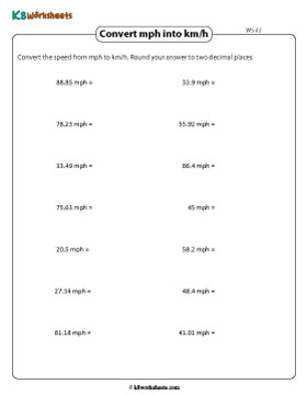 Convert miles per hour into kilometers per hour 2