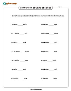 Converting between Units of Speed | Customary and Metric 2