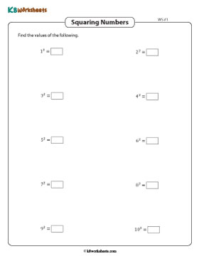 Complete the Square Charts 1