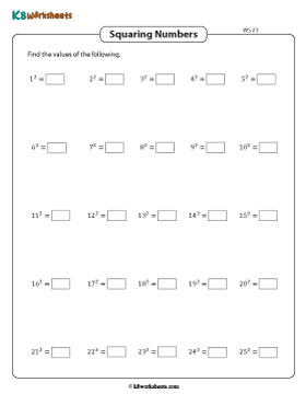 Complete the Square Charts 3