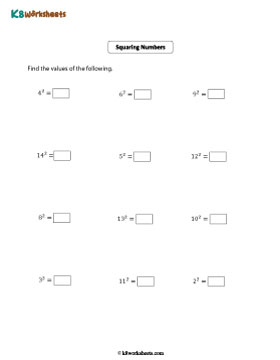 Finding Squares of Whole Numbers | Easy