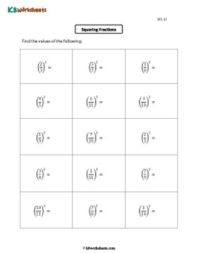 Squaring Fractions 1