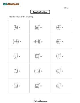 Squaring Fractions 2